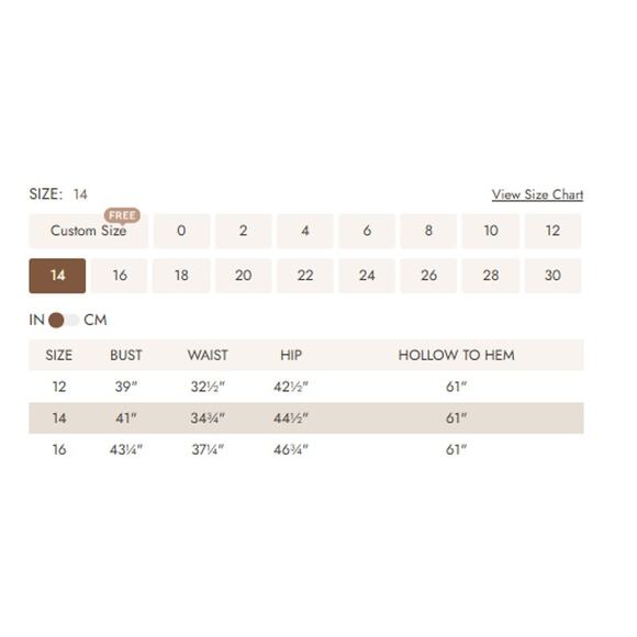 AW BRIDAL 14 1x Plus Taupe Dorsey one shoulder bridesmaid maxi dress NEW b108 - Picture 3 of 4